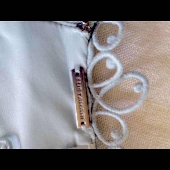 Tahari Blue Dress with intricate detail - Picture 3 of 4